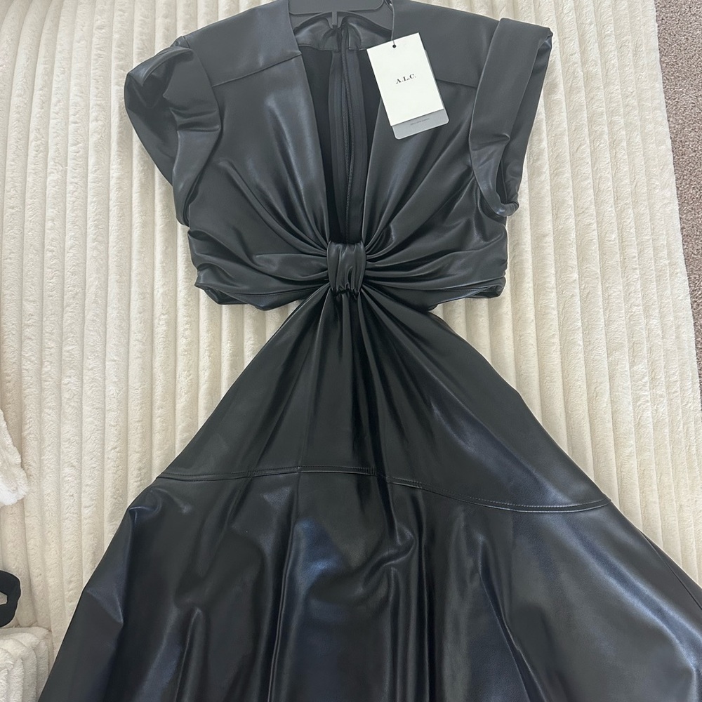 A.L.C Lexi vegan leather dress